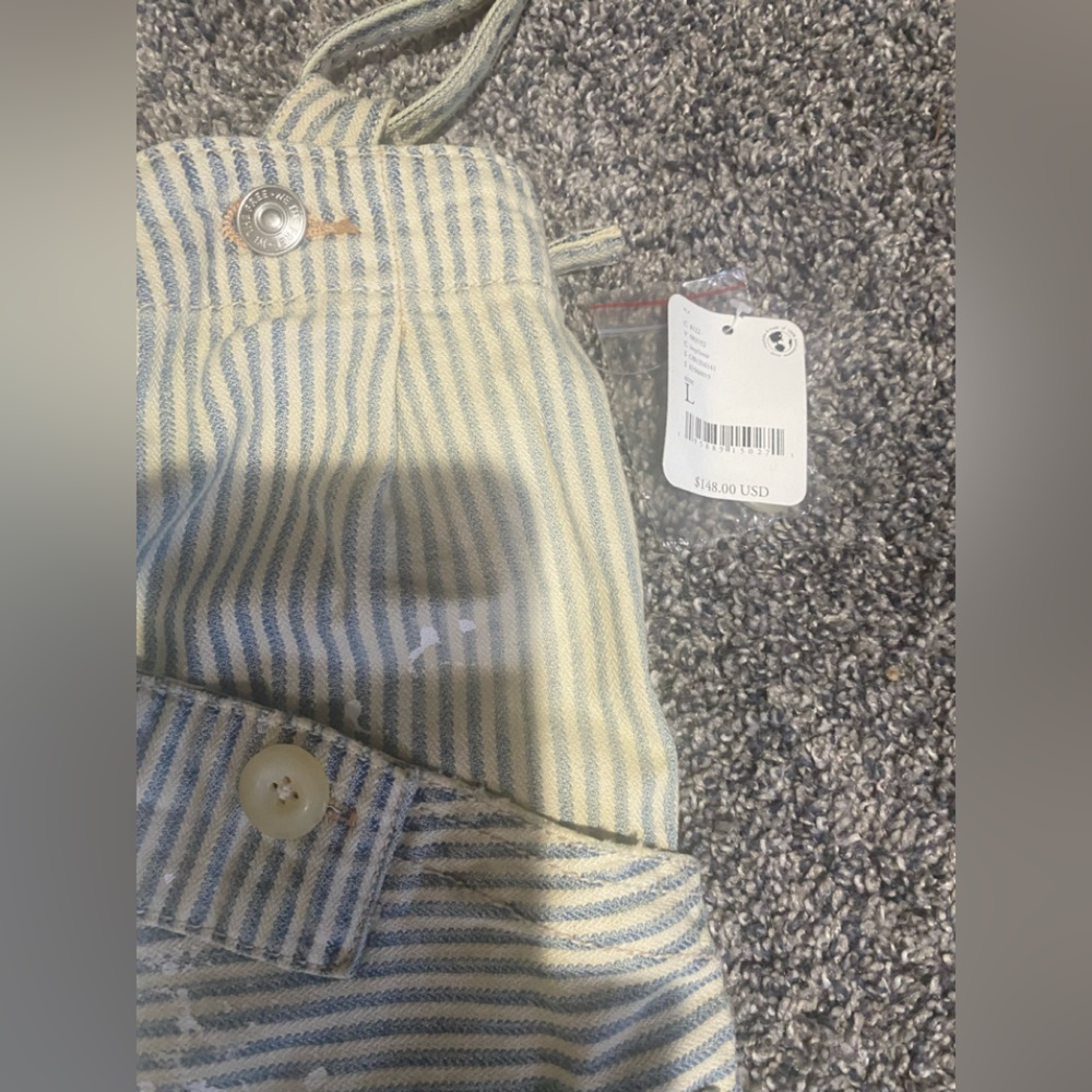 We The Free Always and Forever Railroad Striped Jeans Overalls - Picture 7 of 7